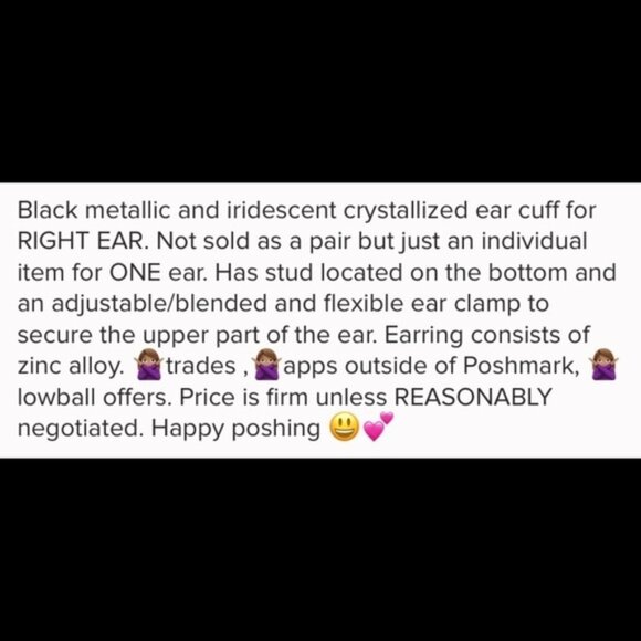 Goddess rhinestone ear cuff 💫 - Picture 5 of 5